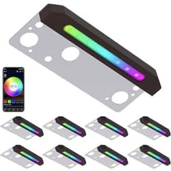 Smart RGBYW  led hardscape lightning new set of 8