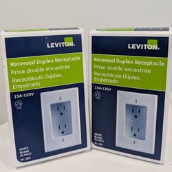 1-Gang Recessed Duplex Receptacle Set Of 2