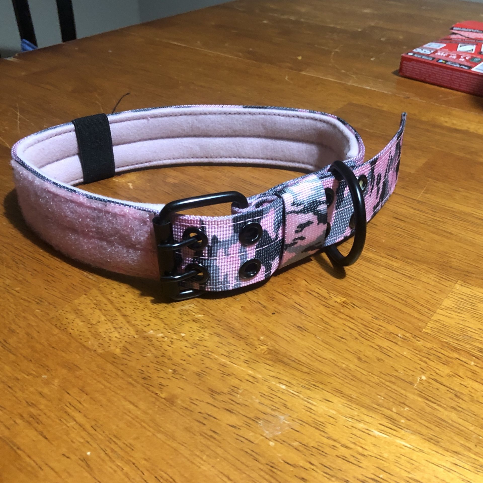 Pink Camo Tactical Dog Collar
