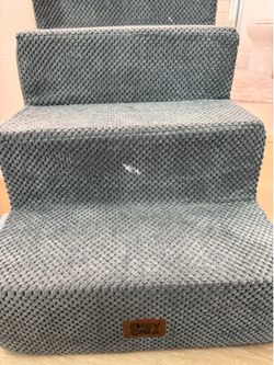Dog Stairs for Bed 18" H, 4-Step Dog Steps for High Bed, Pet Steps for Small Dogs and Cats