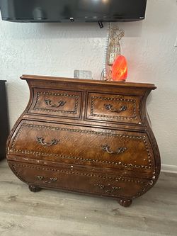 Bombay Chest Dresser with Brass Hardware