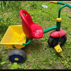 Kettler Vintage German Kids Tricycle With A Back Dump Bin