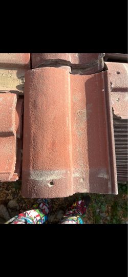Used Clay Roof Tile Red 5 dollars each piece