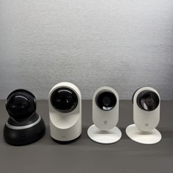 4 Pcs Yi  Home Cameras Indoor Wireless WiFi Security Camera Surveillance System 