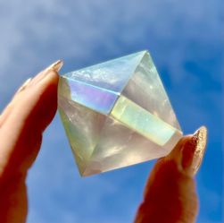 Rainbow Aura Quartz Crystal
