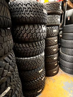 SEMI NEW LT 351250R20 TIRES FOR SALE ..$150 .. ONLY HAVE 1 OF EACH!! Everything on this first list is $150 picked up $180 installed and balanced EAC