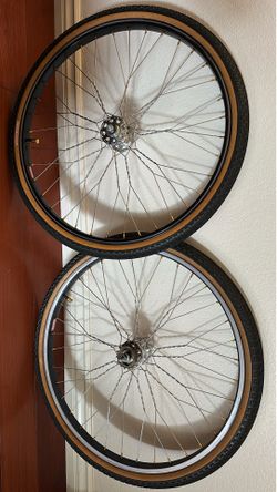 Vintage Stamped Black Araya 26X1.75 Stamped Schwinn Hubs
