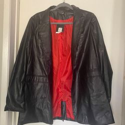 Black Faux Leather Jacket