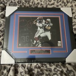 Signed David Tyree  Super Bowl Helmet Catch 