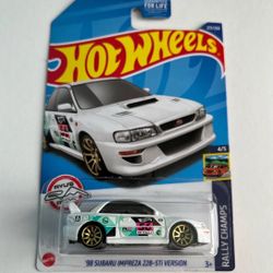  Hot Wheels 2022 Rally Champs 4/5 Subaru Impreza 22B STi-Version Treasure Hunt.