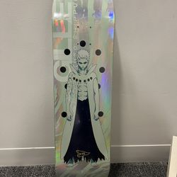 PRIMITIVE X NARUTO JB GILLET "OBITO JINCHURIKI" SKATEBOARD DECK RARE