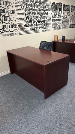 Office Desk, brown