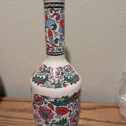 Retro Porcelain Empty 10" Metaxa Brandy Bottle Celebrating 40 Years