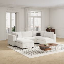 FREE DELIVERY New In Box 5 Piece Boucle Cloud Modular Sectional Couch