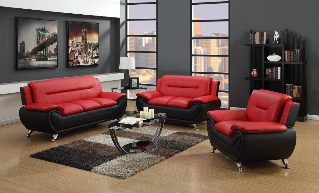 New! 3PC Leather Living Room Set •FREE DELIVERY•
