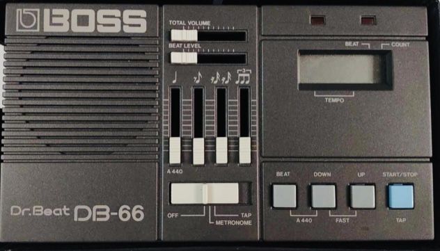 Metronome. BOSS DB-66 Dr Beat Electronic Metronome Rhythm Machine W/ Case