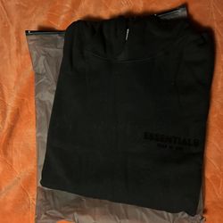 Black Essentials Hoodie