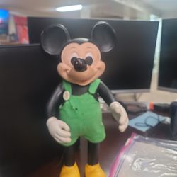 Walt Disney Mickey Mouse Vintage 1960’s Toy Rubber Doll  15"