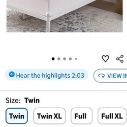 Memory Foam Mattress Topper - 2 Inch Gel Infused Memory Foam - Plush Feel - Cooling and Pressure Relieving - CertiPUR Certified - Dorm Room Essentials