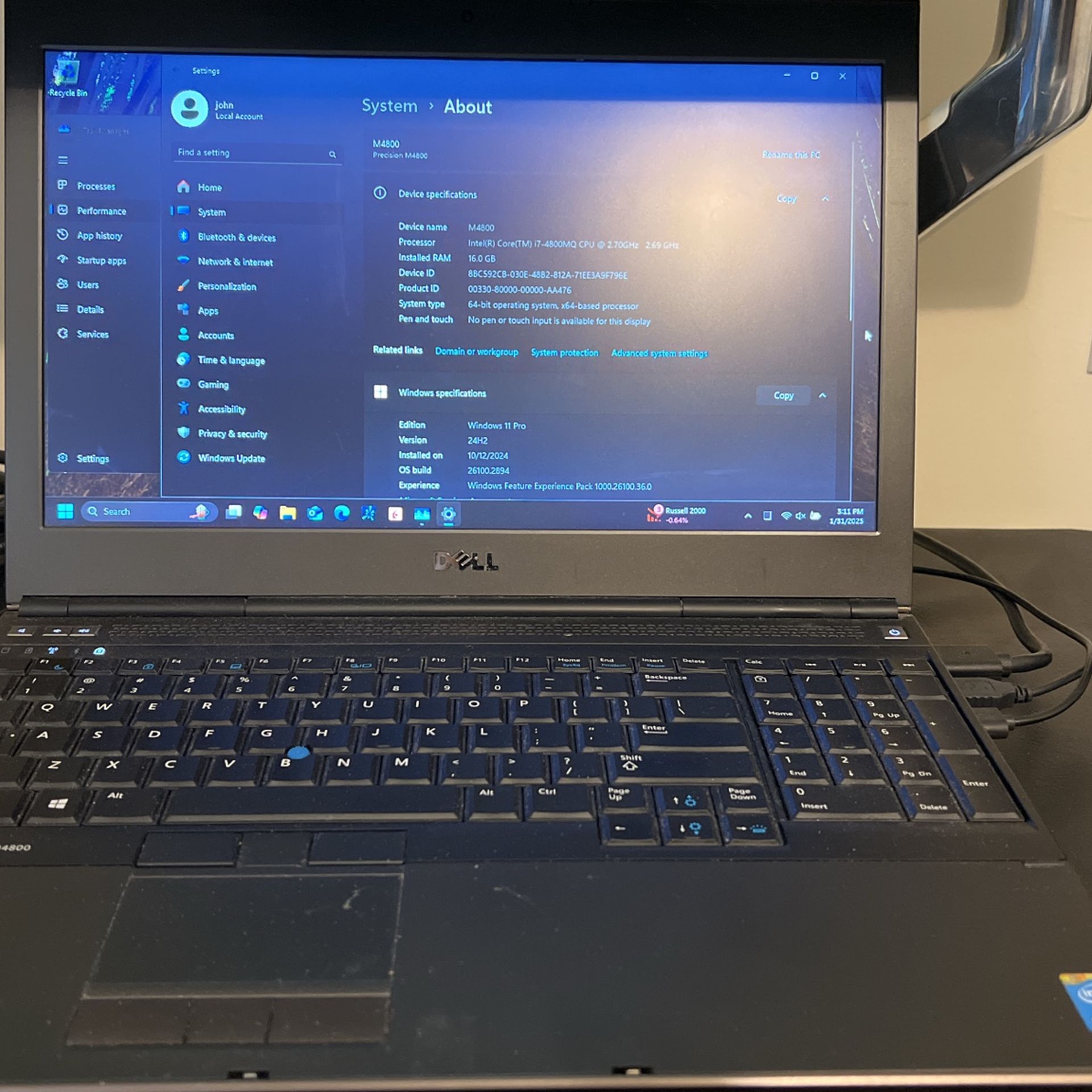 Dell Precision M4800 Laptop