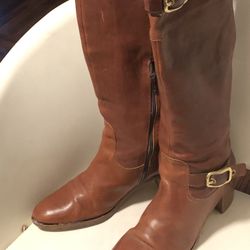 Coach Leather Knee Boots Size 8.5