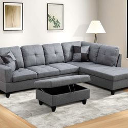 Sectional Couch . GRAY