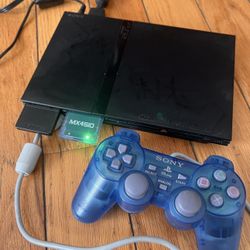 Playstation 2 PS2 Slim, FreeMcboot, MX4ISO, + 1 Controller