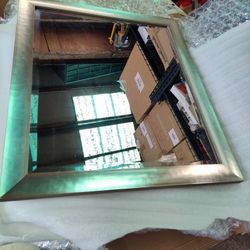 Overstock Art 23" X 27" Wall Mirror In Silver