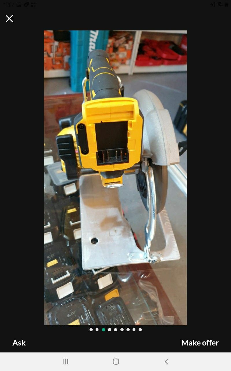 DEWALT 20V AND 60V CORDLESS CIRCULAR SAW 7-1/4" FLEX NO BATTERY NO CHARGER SOLO LA HERRAMIENTA