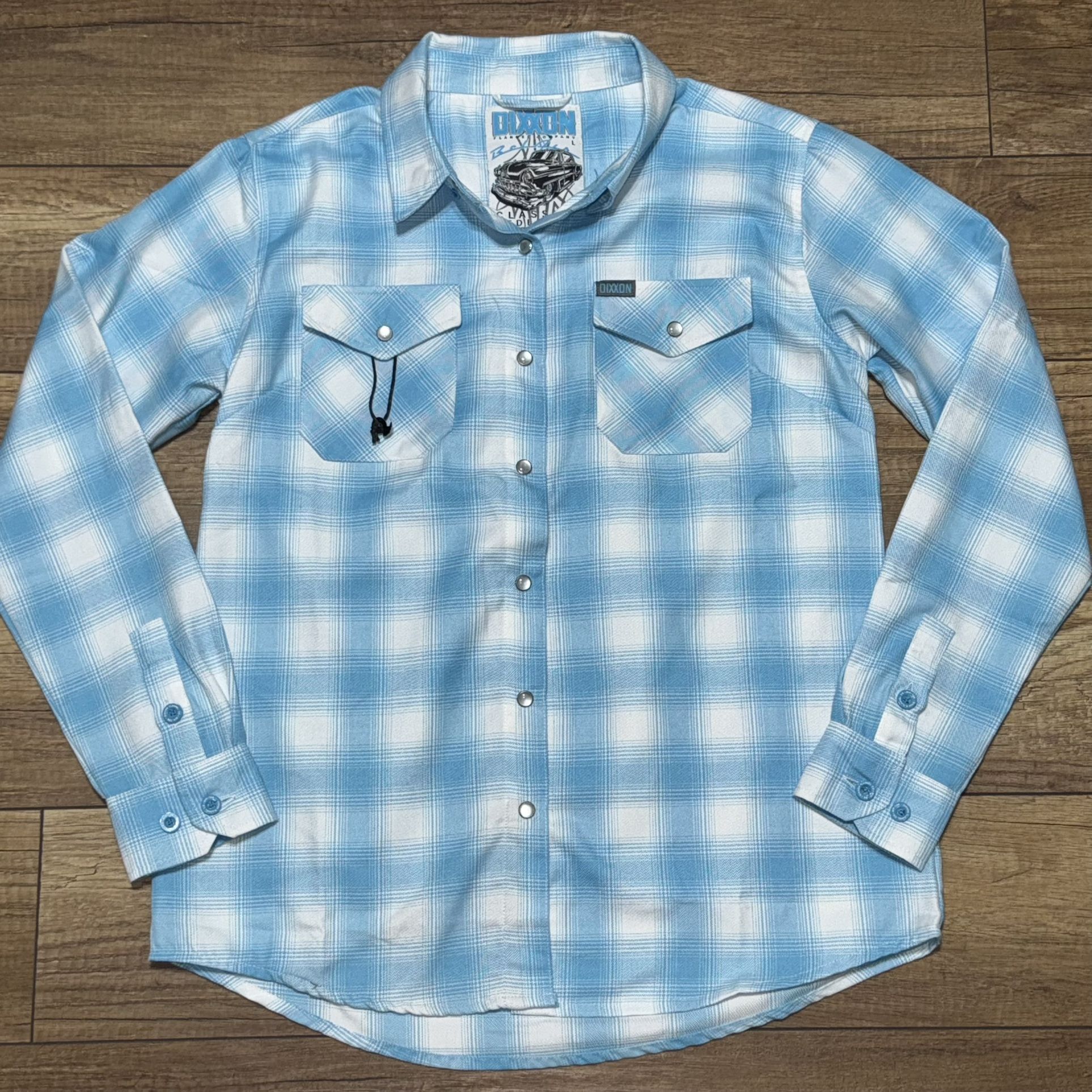 Dixxon Flannel Co Bel Air Classics Redefined Pearl Snap Plaid Shirt Unisex L