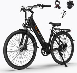 Movcan V80 Electric Bike, 1000W Motor 28MPH 26'' City Cruiser Ebike for Adults, 48V 13Ah Removable Battery Up to 70 Miles, 7-Speed Dual Disc Brake, Mo