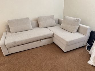 L-Shaped Sofa Bed w/ Storage & Pull Out Sleeper (Moving Sale!!)
