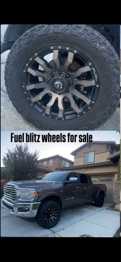 Fuel blitz wheels with tires