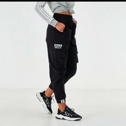 adidas Originals Women's Baloon Cargo Pants FL9103 Black White