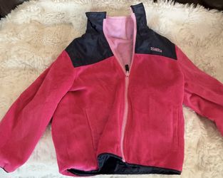 Reversible Oshkosh blue and pink velour windbreaker