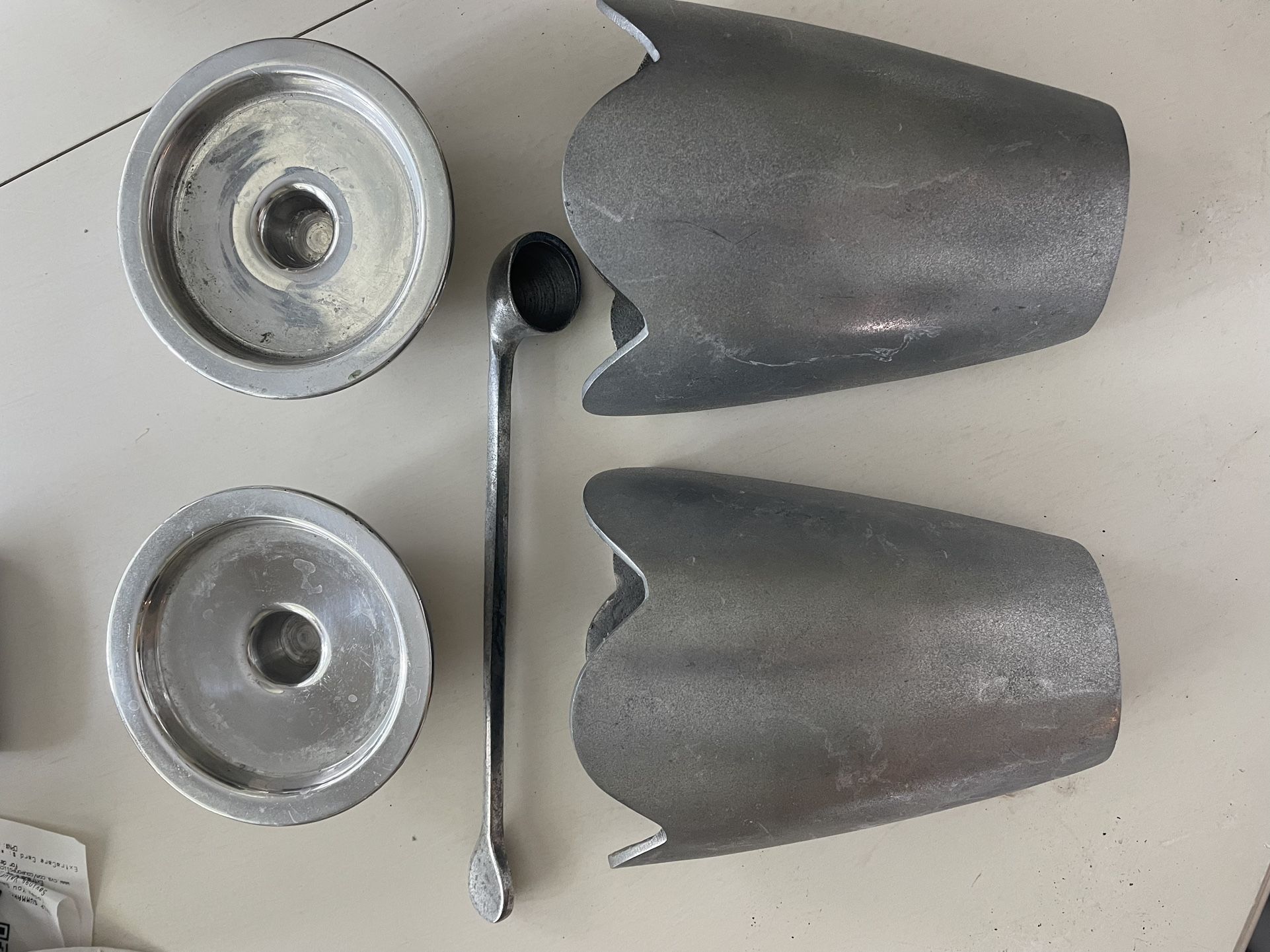 Metal Decorative Wall Pieces + Candle Stick Holders + Candle Dimmer 