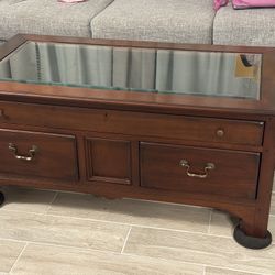 Glass Top Coffee Table 