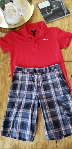 Boys DKNY Polo short and UPF COLUMBIA shorts