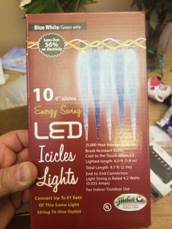 Indoor Christmas Icicle Lights