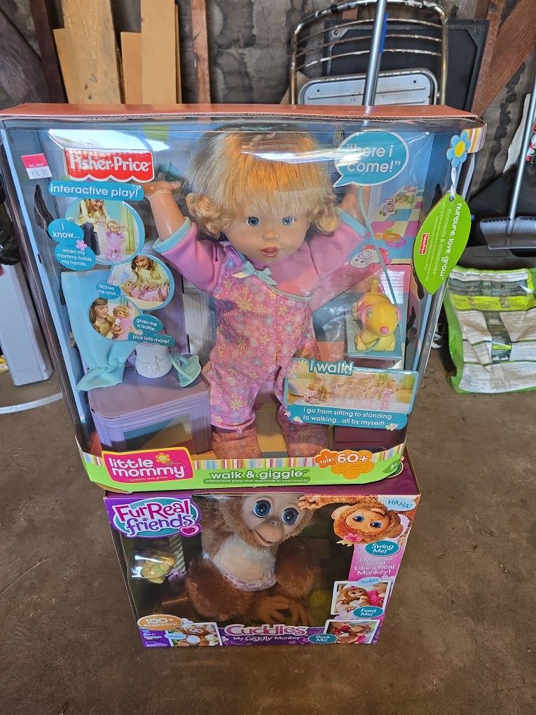 Teacher brothers, little Mommy.
Cuddled the monkey.
Thirty dollars each