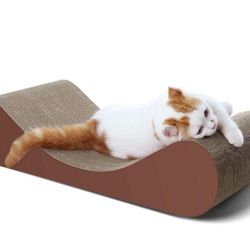 New Brown Curved Cat Scratching Pad