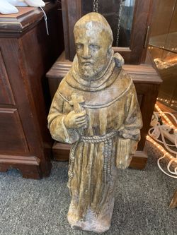 Saint francis statue about 20 inches tall