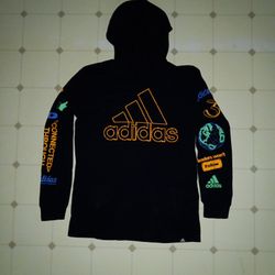 Adidas Light Weight Hooded Sweatshirt, Black