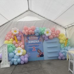 Balloon Decorations, Tables, Chairs, Table Cloths, Tents