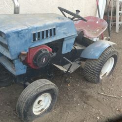 Sears Original Tractor With Plow And Grader Attachments