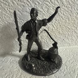 Pewter Statue Small. Franklin Mint minute, man.