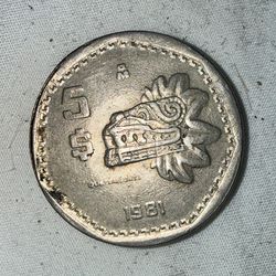 Collection of vintage Mexican silver coins