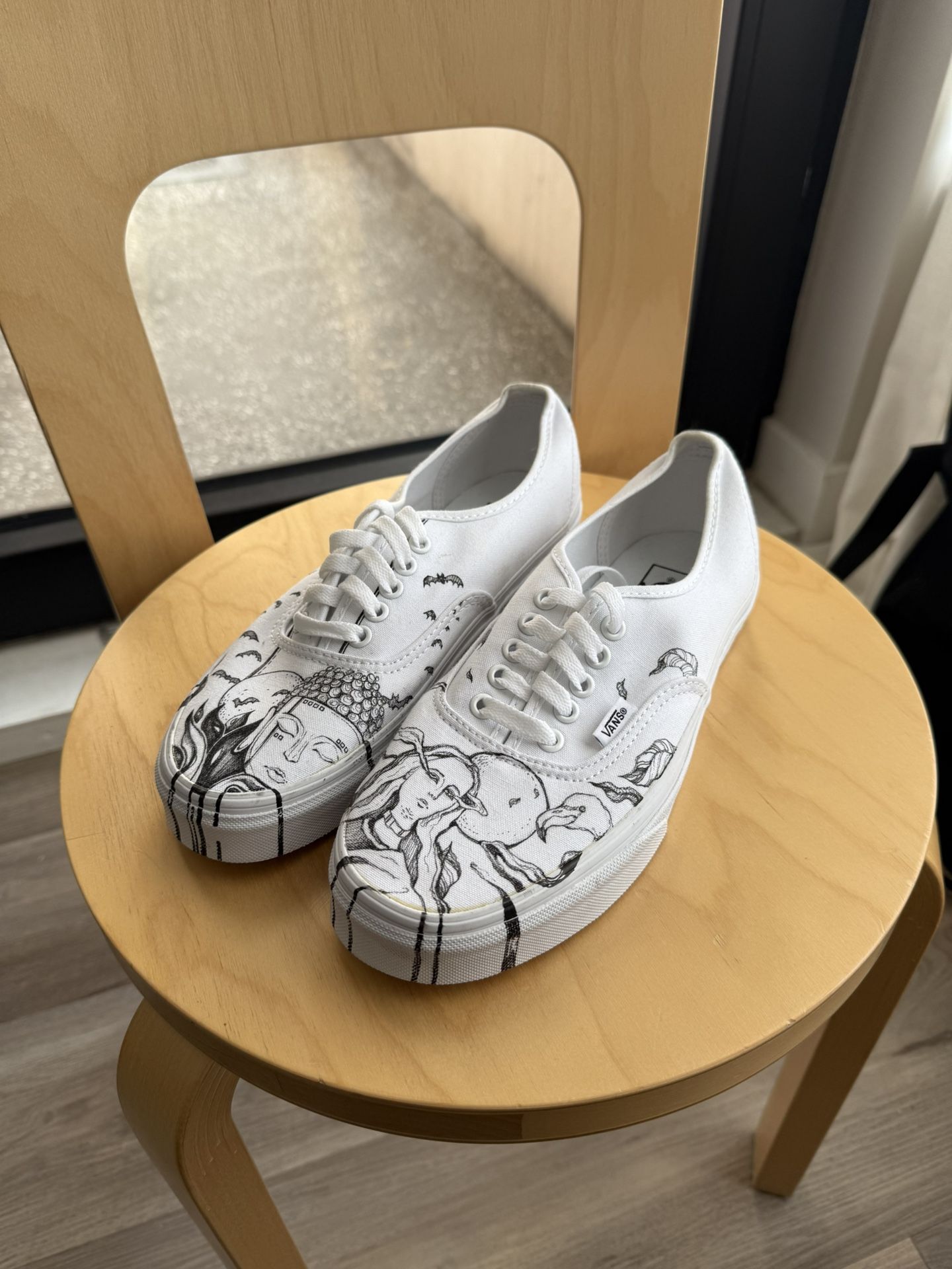 Hand Drawn Artist Vans (Men’s 7.5)