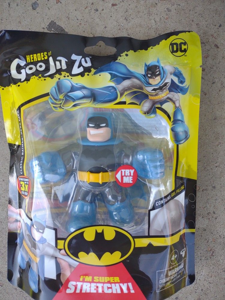 DC Heroes of Goo-Jit-Zu Action Figure Classic Batman Chase Rare New In Hand Mint
