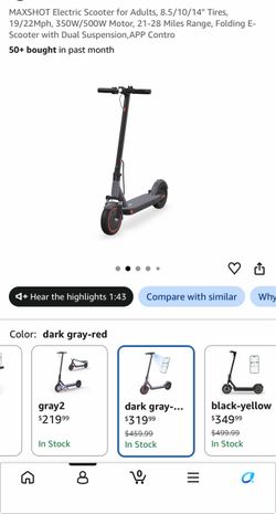MAXSHOT Folding Electric Scooter for Adults 250 obo